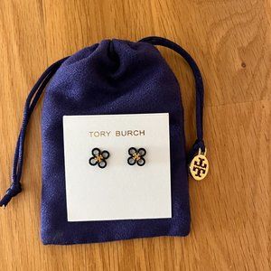 Tory Burch Britten Cut Out Stud Earrings NWT/NEW